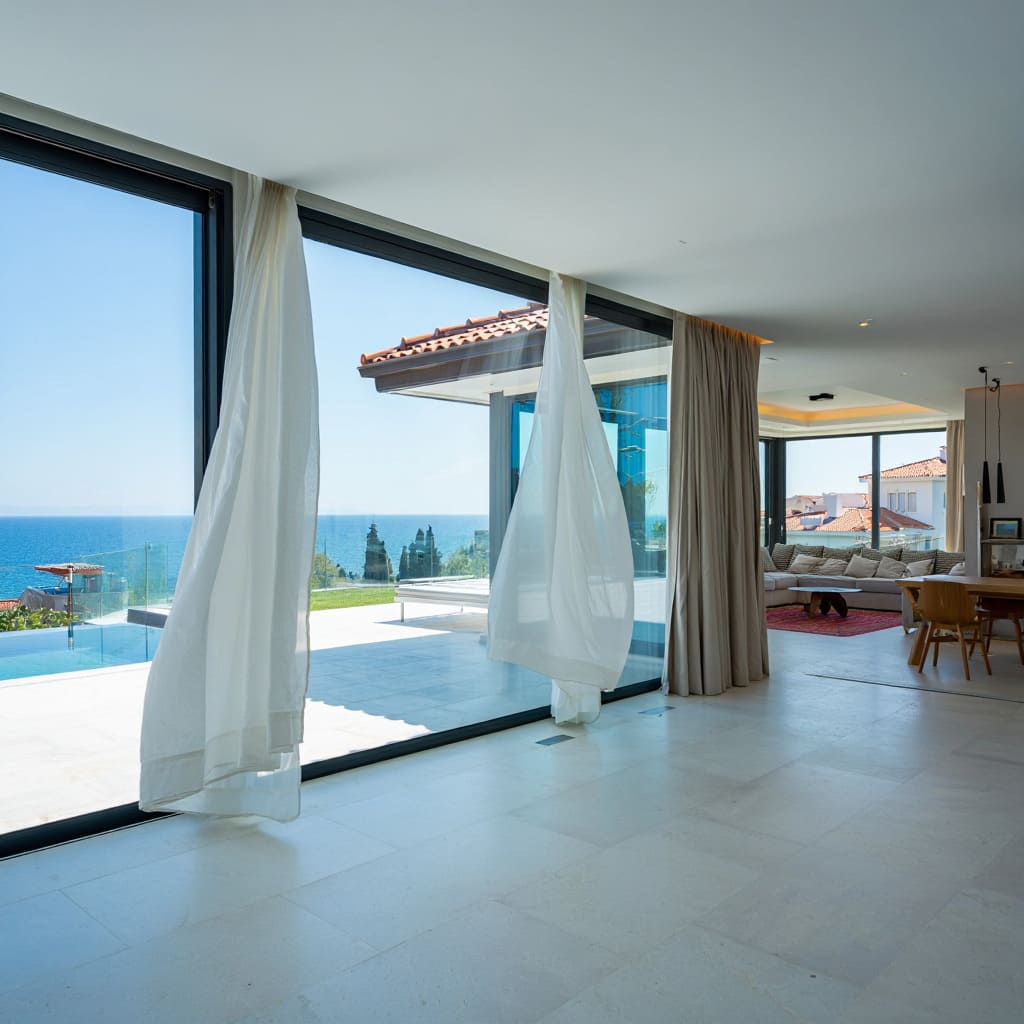 Bodrum'da villa perdeleri